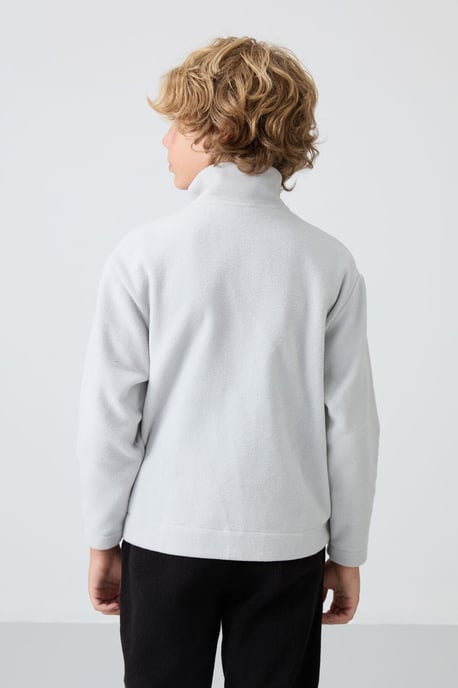 Tommy Life Jugend-Sweatshirt mit halbem Reißverschluss und Stickerei - Image 5