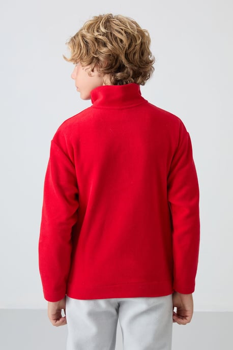 Tommy Life Jugend-Sweatshirt mit halbem Reißverschluss und Stickerei - Image 5