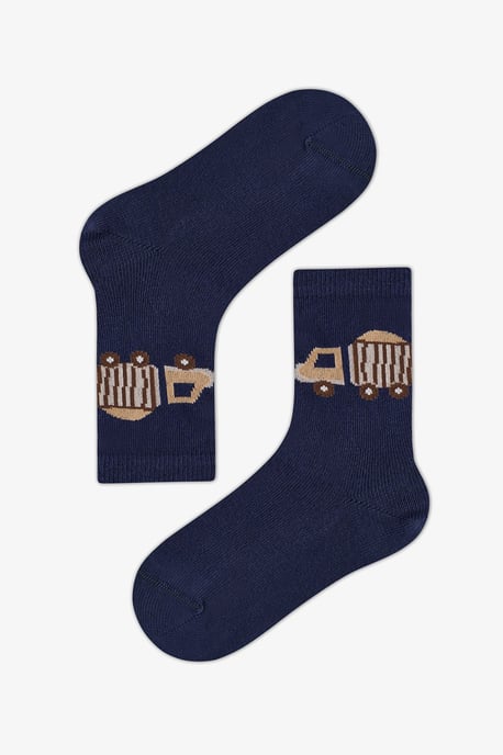 Penti Jungen-Doppel-Crew-Socken mit Traktoren- und Automuster - Image 4