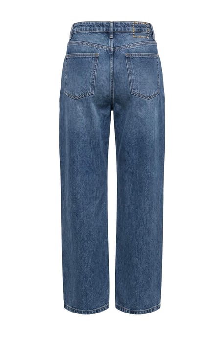 TRENDYOLMİLLA Damen Blau Einfarbig Barrel Hohe Taille Jeans - Image 2