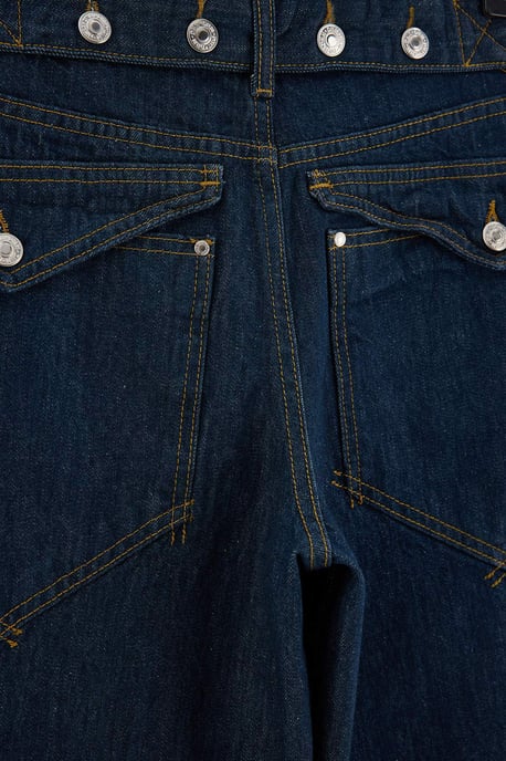 TRENDYOLMİLLA Damen Blau Einfarbig Weites Bein Hohe Taille Jeans - Image 2