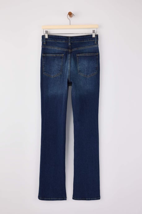 TRENDYOLMİLLA Damen Blau Einfarbig Slim Hohe Taille Jeans - Image 5