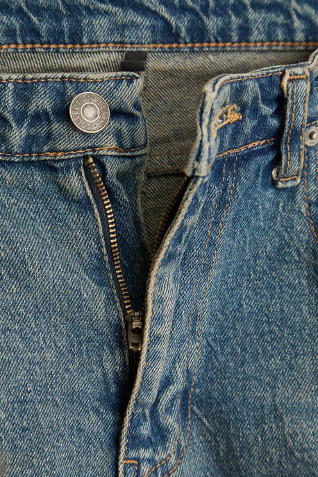 TRENDYOL MAN Herren Dunkelblau Einfarbig Baggy Normale Taille Jeans - Image 5