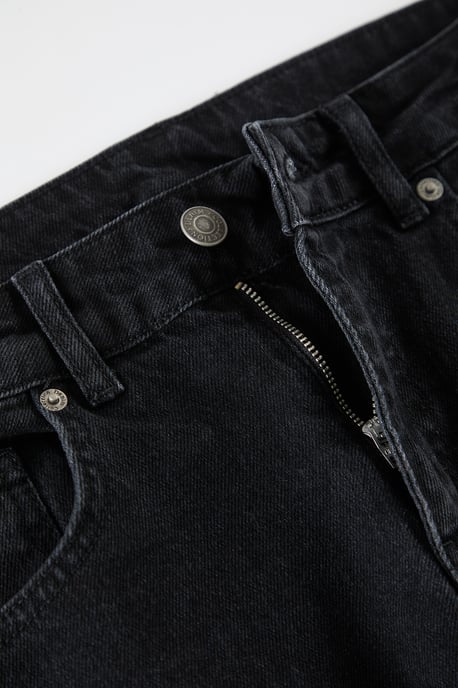 TRENDYOL MAN Herren Schwarz Einfarbig Baggy Normale Taille Jeans - Image 6
