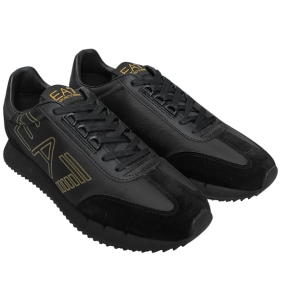 EA7 Emporio Armani Herren-Sneaker mit Logo-Print, bequem, klassischer Look, Schnürverschluss - Image 1