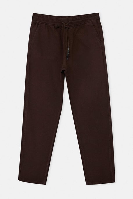 TRENDYOL MAN Herren Braun Einfarbig Regular Fit Normale Taille Jeans - Image 3