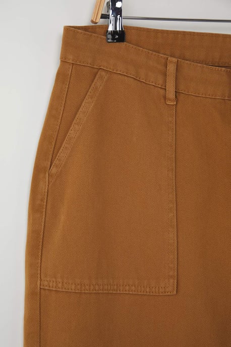 Trendyol Curve Damen Gelb Einfarbig Weites Bein Hohe Taille Große Größen Jeans - Image 5