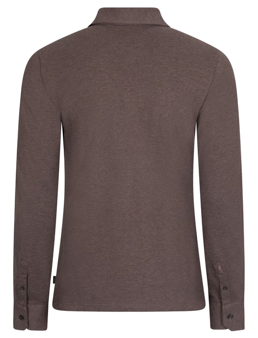Cavallaro Poloshirt Braun Baumwolle Mélange - Image 2
