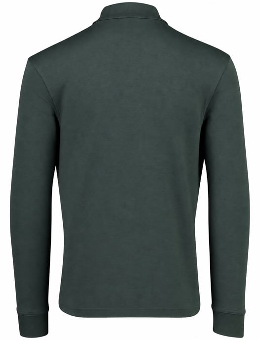 BOSS Orange grünes Baumwoll-Poloshirt - Image 3