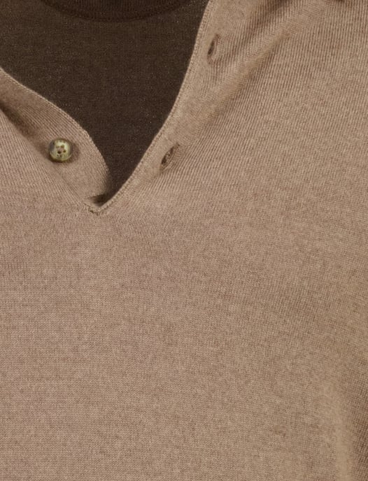 BRAX Poloshirt Braun Merinowolle - Image 3