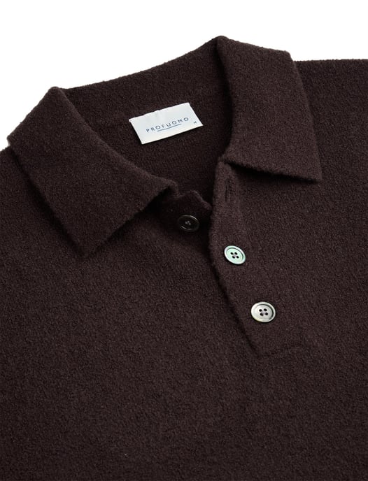 Profuomo auberginefarbener Strickpullover - Image 2