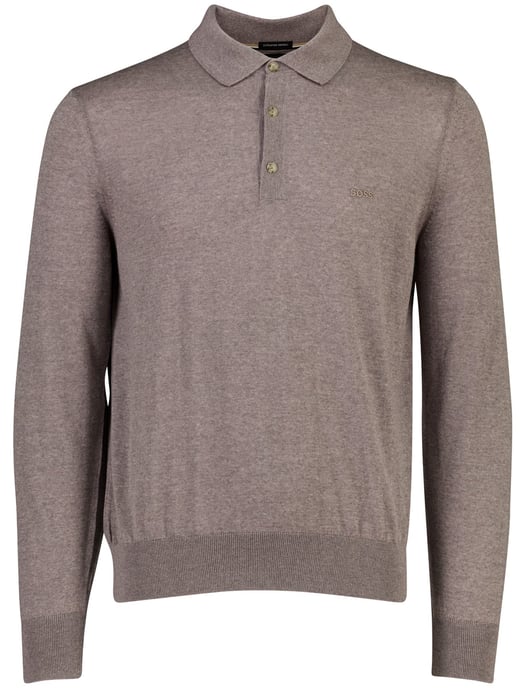 BOSS Black braunes Woll-Poloshirt - Image 2