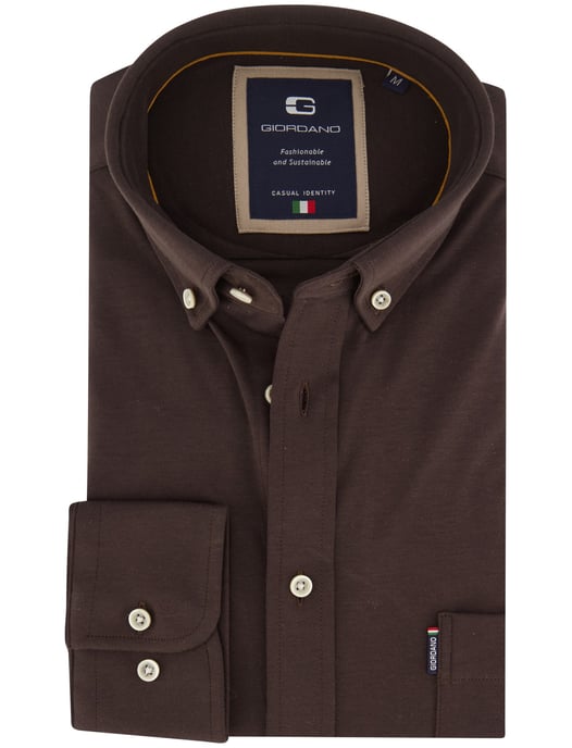 Giordano Braunes Jerseyhemd - Image 1