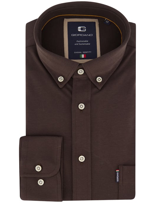Giordano Braunes Jerseyhemd - Image 2