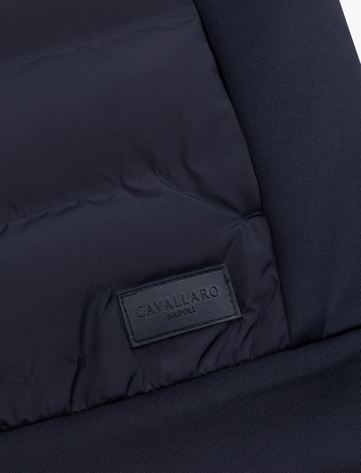 Cavallaro Napoli Dunkelblaue Polyester-Weste - Image 3
