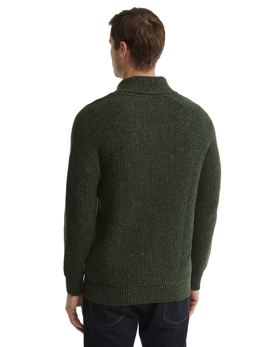 Barbour dunkelgrüner Wollpullover - Image 2
