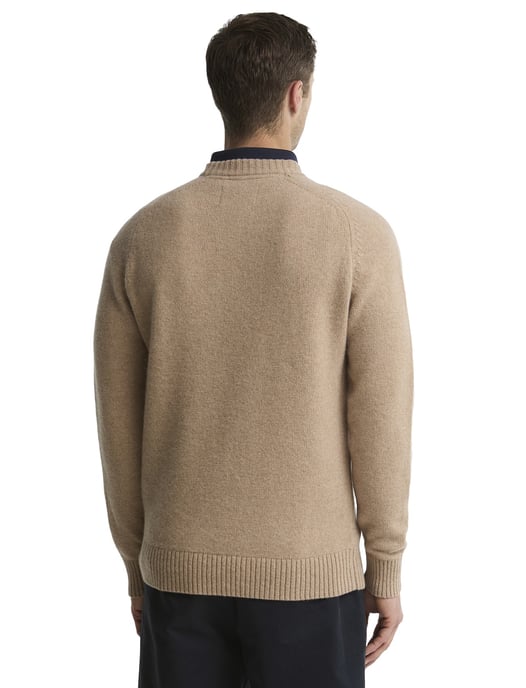 Barbour camel Lammwollpullover - Image 2