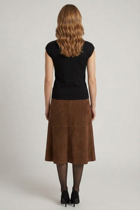 Izabel London Schwarzer Slim-Fit-Jumper mit kurzen Ärmeln - Image 3