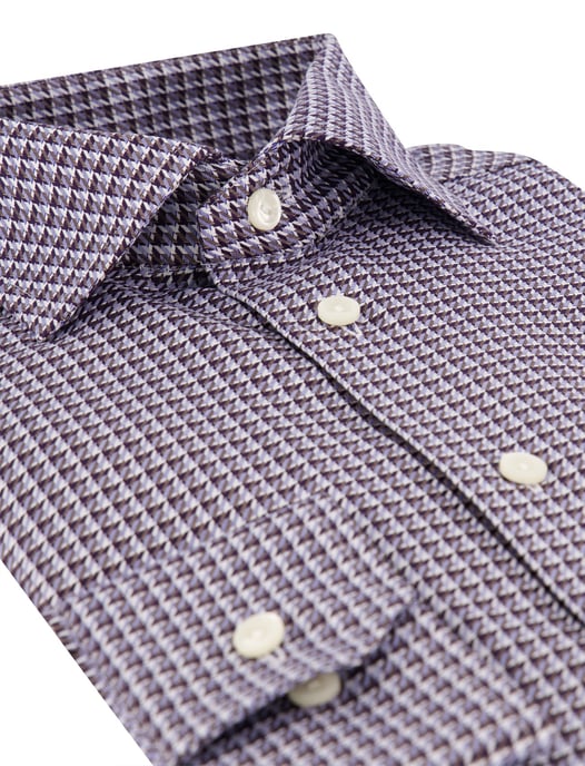 Eton Slim Fit blaues knitterarmes Hemd - Image 3