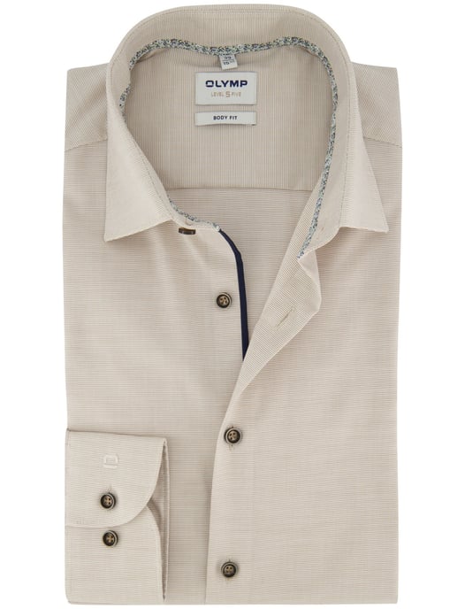 OLYMP Beige Slim-Fit-Hemd - Image 1