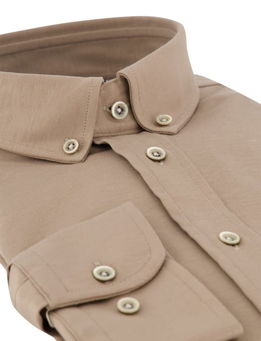 Giordano camel Jerseyhemd - Image 3