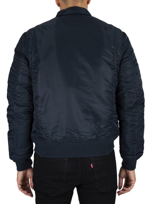 Schott Abnehmbare Bomberjacke, Blau - Image 4