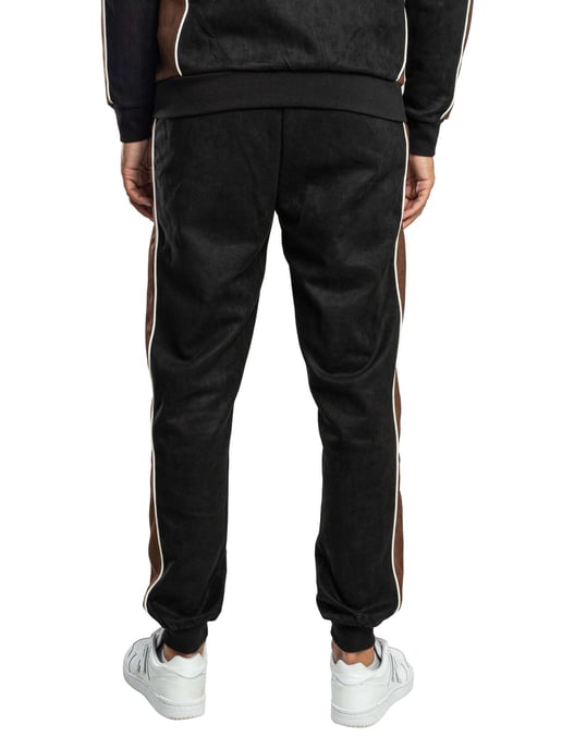 Sergio Tacchini Jogginghose Aus Kontrastierendem Wildleder, Schwarz - Image 3