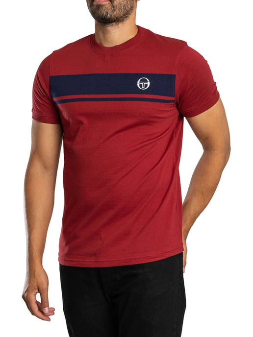 Sergio Tacchini Master Crew T-Shirt, Rot - Image 2
