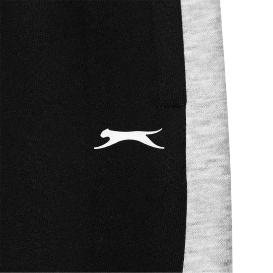 Slazenger - Trainingsanzug für Kinder, Fleece (Schwarz/Grau) - Image 2