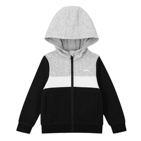 Slazenger - Trainingsanzug für Kinder, Fleece (Schwarz/Grau) - Image 3