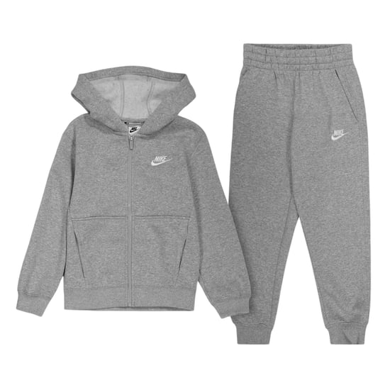 Nike - "Sportswear Core" Trainingsanzug für Jungen, Fleece (Grau/Weiß) - Image 2