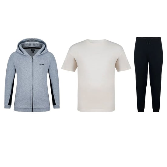 Firetrap - Trainingsanzug-Set für Jungen (3er-Pack) (Schwarz/Grau meliert) - Image 1