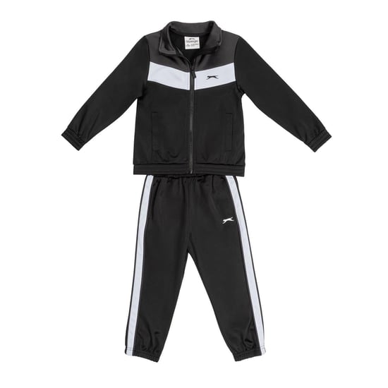 Slazenger - Trainingsanzug für Kinder (Schwarz/Holzkohle) - Image 1