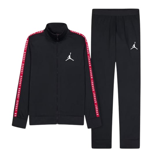 Nike - "Air Jordan" Trainingsanzug für Kinder, Langärmlig (Schwarz/Rot) - Image 2