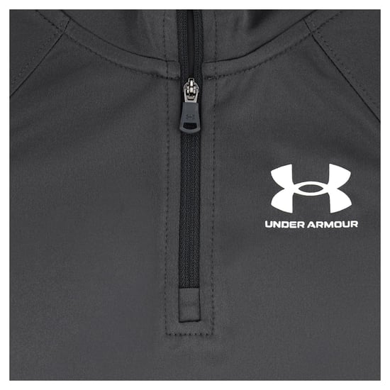 Under Armour - Trainingsanzug-Set für Jungen, mit kurzem Reißverschluss (Grau/Schwarz) - Image 3