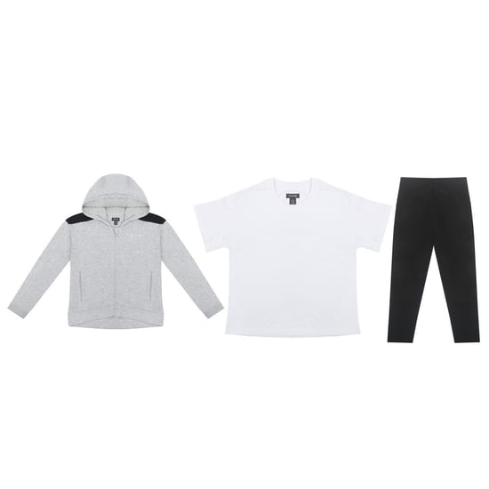 Firetrap - Hoodie und Leggings-Set für Mädchen (3er-Pack) (Grau/Schwarz) - Image 1