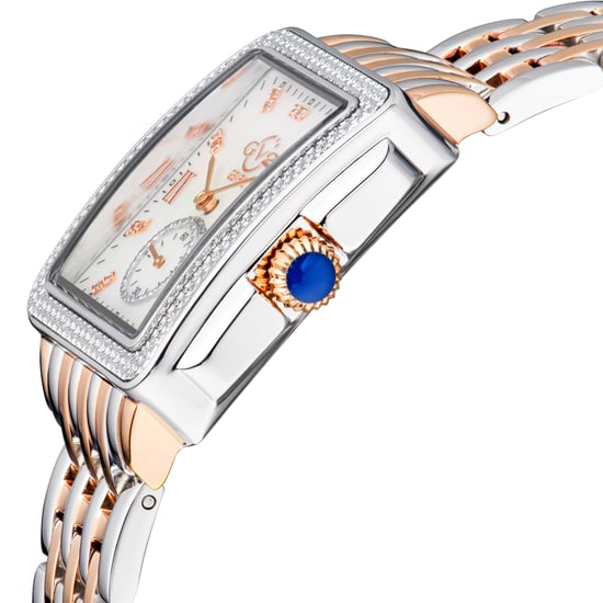 Gv2 Damen Bari Schweizer Quarz Perlmutt Zifferblatt Diamanten Zwei-Ton Rose Gold & Edelstahl Uhr - Image 3