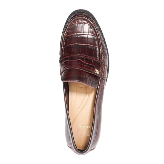 Dune London - "Galex" Penny-Schlupfschuhe für Damen, Leder (Braun) - Image 4