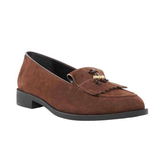 Dune London - "Globetrot" Halbschuhe für Damen, Wildleder, Flach (Braun) - Image 4