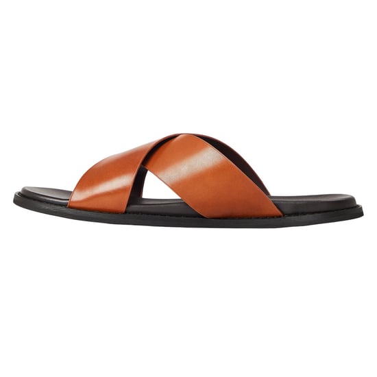 Dune London - Sandalen für Herren, Leder, Kreuz und Quer Riemen, Flach (Braun) - Image 2