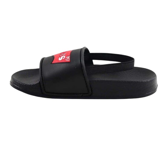 Levis - Fledermausflügel Logo Badesandale für Kinder (Schwarz) - Image 3