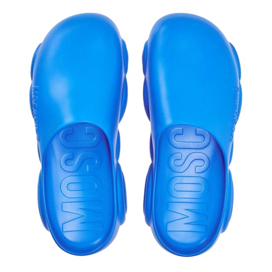 Moschino - Badesandale für Herren, Flach (Blau) - Image 3