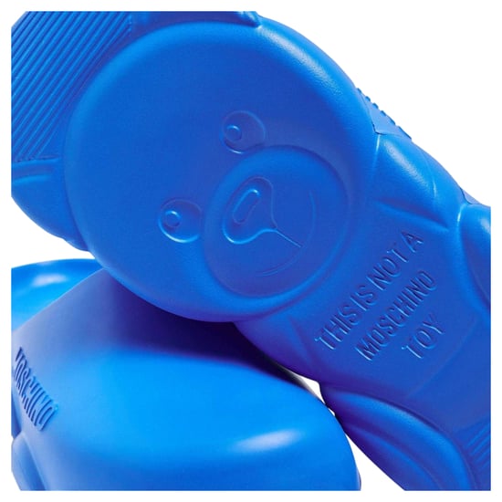 Moschino - Badesandale für Herren, Flach (Blau) - Image 4