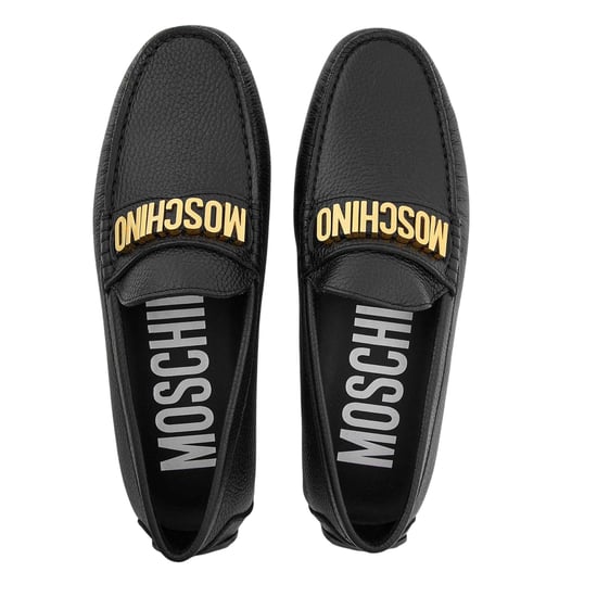 Moschino - Geprägt Badesandale für Kinder, Flach (Schwarz) - Image 3