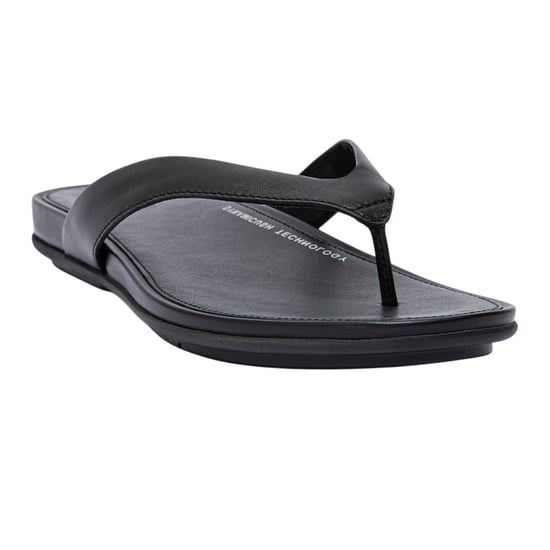 FitFlop - "Gracie" Flipflops für Damen, Leder, Flach (Ganz in Schwarz) - Image 4