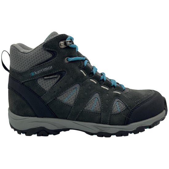 Karrimor - "Mount" Wanderschuhe für Kinder, Leder (Grau/Petrol) - Image 1