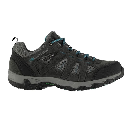 Karrimor - "Mount" Wanderschuhe für Kinder, Leder, Wasserfest (Grau/Petrol) - Image 1