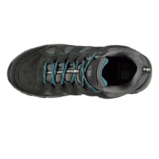 Karrimor - "Mount" Wanderschuhe für Kinder, Leder, Wasserfest (Grau/Petrol) - Image 3
