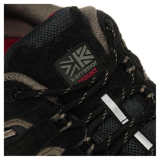 Karrimor - "Mount" Wanderschuhe für Kinder, Leder, Wasserfest (Schwarz/Rot) - Image 4