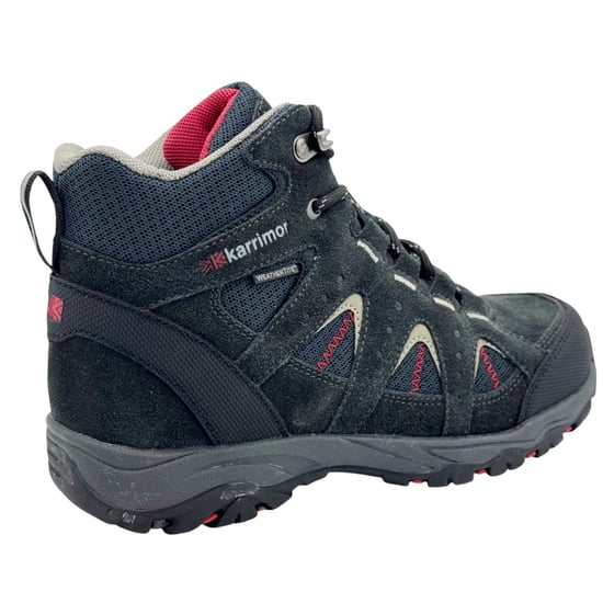 Karrimor - "Mount" Wanderschuhe für Kinder, Leder (Schwarz/Rot) - Image 2